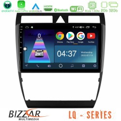 Bizzar LQ Series 4Core Android14 2+32GB Audi A6 (C5) 1997-2004 Navigation Multimedia Tablet 9" Με Carplay & Android Auto