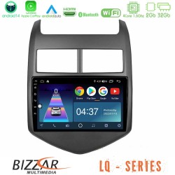 Bizzar LQ Series 4Core Android14 2+32GB Chevrolet Aveo 2011-2017 Navigation Multimedia Tablet 9" Με Carplay & Android Auto Bizzar LQ Series 4Core Android14 2+32GB Chevrolet Aveo 2011-2017 Navigation Multimedia Tablet 9" Με Carplay & Android Auto
