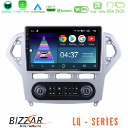 Bizzar LQ Series 4Core Android14 2+32GB Ford Mondeo 2007-2011 (Auto A/C) Navigation Multimedia Tablet 9" Με Carplay & Android Auto