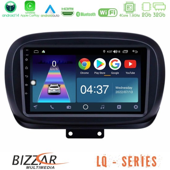 Bizzar LQ Series 4Core Android14 2+32GB Fiat 500X Navigation Multimedia Tablet 9" Με Carplay & Android Auto Bizzar LQ Series 4Core Android14 2+32GB Fiat 500X Navigation Multimedia Tablet 9" Με Carplay & Android Auto