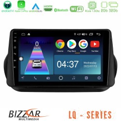 Bizzar LQ Series 4Core Android14 2+32GB Fiat Fiorino/Citroen Nemo/Peugeot Bipper Navigation Multimedia Tablet 10" Με Carplay & Android Auto