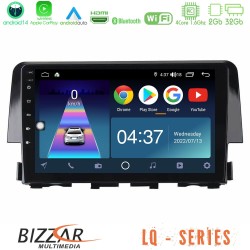 Bizzar LQ Series 4Core Android14 2+32GB Honda Civic 2016-2020 Navigation Multimedia Tablet 9" Με Carplay & Android Auto Bizzar LQ Series 4Core Android14 2+32GB Honda Civic 2016-2020 Navigation Multimedia Tablet 9" Με Carplay & Android Auto