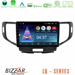 Bizzar LQ Series 4Core Android14 2+32GB Honda Accord 2008-2015 Navigation Multimedia Tablet 9" Με Carplay & Android Auto