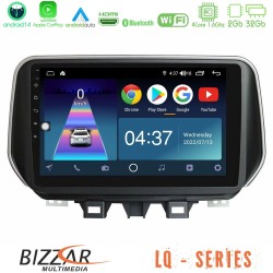 Bizzar LQ Series 4Core Android14 2+32GB Hyundai ix35 Navigation Multimedia Tablet 10" Με Carplay & Android Auto