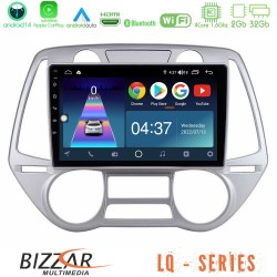 Bizzar LQ Series 4Core Android14 2+32GB Hyundai i20 2009-2012 Auto A/C Navigation Multimedia Tablet 9" Με Carplay & Android Auto Bizzar LQ Series 4Core Android14 2+32GB Hyundai i20 2009-2012 Auto A/C Navigation Multimedia Tablet 9" Με Carplay & Android Auto