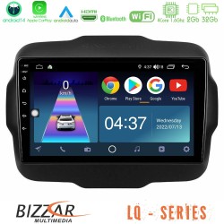 Bizzar LQ Series 4Core Android14 2+32GB Jeep Renegade 2015-2019 Navigation Multimedia Tablet 9" Με Carplay & Android Auto Bizzar LQ Series 4Core Android14 2+32GB Jeep Renegade 2015-2019 Navigation Multimedia Tablet 9" Με Carplay & Android Auto