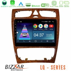 Bizzar LQ Series 4Core Android14 2+32GB Mercedes C Class (W203) Navigation Multimedia Tablet 9" (Wooden Style) Με Carplay & Android Auto Bizzar LQ Series 4Core Android14 2+32GB Mercedes C Class (W203) Navigation Multimedia Tablet 9" (Wooden Style) Με Carplay & Android Auto