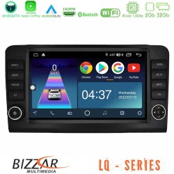 Bizzar LQ Series 4Core Android14 2+32GB Mercedes ML/GL Class W164 2006-2011 Navigation Multimedia Tablet 9"  Με Carplay & Android Auto (OEM Look)