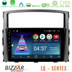 Bizzar LQ Series 4Core Android14 2+32GB Mitsubishi Pajero 2008-2009 Navigation Multimedia Tablet 9" Με Carplay & Android Auto Bizzar LQ Series 4Core Android14 2+32GB Mitsubishi Pajero 2008-2009 Navigation Multimedia Tablet 9" Με Carplay & Android Auto