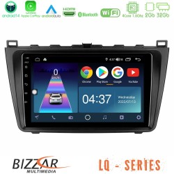 Bizzar LQ Series 4Core Android14 2+32GB Mazda 6 2008-2012 Navigation Multimedia Tablet 9" Με Carplay & Android Auto Bizzar LQ Series 4Core Android14 2+32GB Mazda 6 2008-2012 Navigation Multimedia Tablet 9" Με Carplay & Android Auto