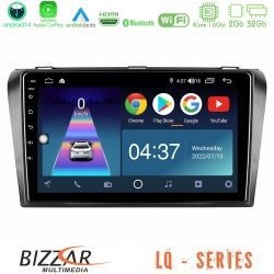 Bizzar LQ Series 4Core Android14 2+32GB Mazda 3 2004-2009 Navigation Multimedia Tablet 9" Με Carplay & Android Auto Bizzar LQ Series 4Core Android14 2+32GB Mazda 3 2004-2009 Navigation Multimedia Tablet 9" Με Carplay & Android Auto