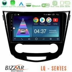 Bizzar LQ Series 4Core Android14 2+32GB Nissan Qashqai J11 (Manual A/C) Navigation Multimedia Tablet 10" Με Carplay & Android Auto Bizzar LQ Series 4Core Android14 2+32GB Nissan Qashqai J11 (Manual A/C) Navigation Multimedia Tablet 10" Με Carplay & Android Auto