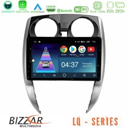 Bizzar LQ Series 4Core Android14 2+32GB Nissan Note 2013-2018 Navigation Multimedia Tablet 10" Με Carplay & Android Auto