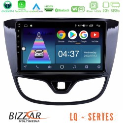 Bizzar LQ Series 4Core Android14 2+32GB Opel Karl 2017-2019 Navigation Multimedia Tablet 9" Με Carplay & Android Auto