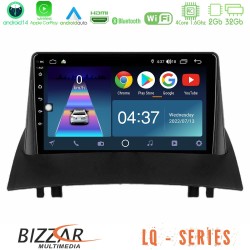 Bizzar LQ Series 4Core Android14 2+32GB Renault Megane 2 2002-2008 Navigation Multimedia Tablet 9" Με Carplay & Android Auto Bizzar LQ Series 4Core Android14 2+32GB Renault Megane 2 2002-2008 Navigation Multimedia Tablet 9" Με Carplay & Android Auto