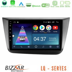 Bizzar LQ Series 4Core Android14 2+32GB Seat Altea 2004-2015 Navigation Multimedia Tablet 9" Με Carplay & Android Auto Bizzar LQ Series 4Core Android14 2+32GB Seat Altea 2004-2015 Navigation Multimedia Tablet 9" Με Carplay & Android Auto