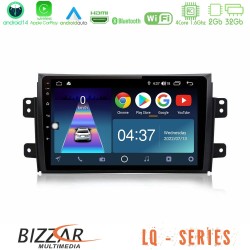 Bizzar LQ Series 4Core Android14 2+32GB Suzuki SX4 2006-2014 Fiat Sedici 2006-2014 Navigation Multimedia Tablet 9" Με Carplay & Android Auto