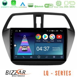 Bizzar LQ Series 4Core Android14 2+32GB Suzuki SX4 S-Cross Navigation Multimedia Tablet 9" Με Carplay & Android Auto
