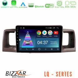 Bizzar LQ Series 4Core Android14 2+32GB Toyota Corolla 2002-2006 Navigation Multimedia Tablet 9" Με Carplay & Android Auto