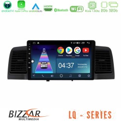 Bizzar LQ Series 4Core Android14 2+32GB Toyota Corolla 2002-2006 Navigation Multimedia Tablet 9" Με Carplay & Android Auto (Black)