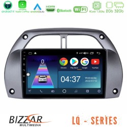 Bizzar LQ Series 4Core Android14 2+32GB Toyota RAV4 2001 - 2006 Navigation Multimedia Tablet 9" Με Carplay & Android Auto