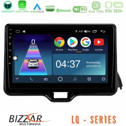 Bizzar LQ Series 4Core Android14 2+32GB Toyota Yaris 2020-> Navigation Multimedia Tablet 10" Με Carplay & Android Auto