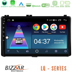 Bizzar LQ Series 4Core Android14 2+32GB Toyota Corolla/Auris 2017-2019  Navigation Multimedia Tablet 9" Με Carplay & Android Auto