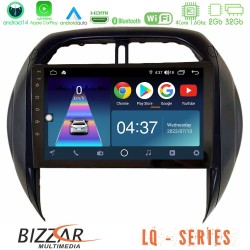 Bizzar LQ Series 4Core Android14 2+32GB Toyota RAV4 2001-2005 (Auto A/C) Navigation Multimedia Tablet 9" Με Carplay & Android Auto