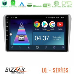 Bizzar LQ Series 4Core Android14 2+32GB Toyota Avensis T25 02/2003–2008 Navigation Multimedia Tablet 9" Με Carplay & Android Auto
