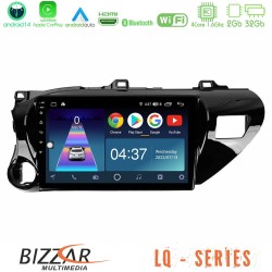 Bizzar LQ Series 4Core Android14 2+32GB Toyota Hilux 2017-2021 Navigation Multimedia Tablet 10" Με Carplay & Android Auto