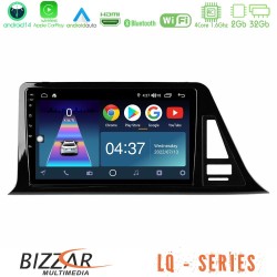 Bizzar LQ Series 4Core Android14 2+32GB Toyota CH-R (Χωρίς Εργ.Οθόνη) Navigation Multimedia Tablet 9"  Με Carplay & Android Auto