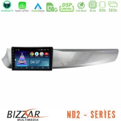 Bizzar ND2 Series 8Core Android14 2+32GB Alfa Romeo Giulietta 2010-2014 Navigation Multimedia Tablet 9" Με Carplay & Android Auto Bizzar ND2 Series 8Core Android14 2+32GB Alfa Romeo Giulietta 2010-2014 Navigation Multimedia Tablet 9" Με Carplay & Android Auto