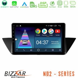 Bizzar ND2 Series 8Core Android14 2+32GB BMW Χ1 E84 Navigation Multimedia Tablet 10" Με Carplay & Android Auto Bizzar ND2 Series 8Core Android14 2+32GB BMW Χ1 E84 Navigation Multimedia Tablet 10" Με Carplay & Android Auto