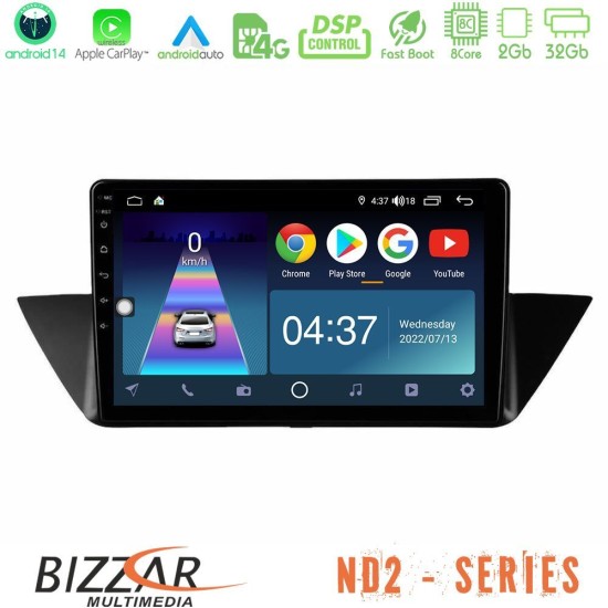 Bizzar ND2 Series 8Core Android14 2+32GB BMW Χ1 E84 Navigation Multimedia Tablet 10" Με Carplay & Android Auto Bizzar ND2 Series 8Core Android14 2+32GB BMW Χ1 E84 Navigation Multimedia Tablet 10" Με Carplay & Android Auto