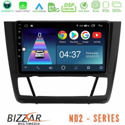 Bizzar ND2 Series 8Core Android14 2+32GB BMW 1Series E81/E82/E87/E88 (AUTO A/C) Navigation Multimedia Tablet 9" Με Carplay & Android Auto Bizzar ND2 Series 8Core Android14 2+32GB BMW 1Series E81/E82/E87/E88 (AUTO A/C) Navigation Multimedia Tablet 9" Με Carplay & Android Auto