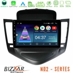 Bizzar ND2 Series 8Core Android14 2+32GB Chevrolet Cruze 2009-2012 Navigation Multimedia Tablet 9" Με Carplay & Android Auto (Μαύρο) Bizzar ND2 Series 8Core Android14 2+32GB Chevrolet Cruze 2009-2012 Navigation Multimedia Tablet 9" Με Carplay & Android Auto (Μαύρο)