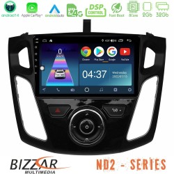 Bizzar ND2 Series 8Core Android14 2+32GB Ford Focus 2012-2018 Navigation Multimedia Tablet 9" Με Carplay & Android Auto Bizzar ND2 Series 8Core Android14 2+32GB Ford Focus 2012-2018 Navigation Multimedia Tablet 9" Με Carplay & Android Auto