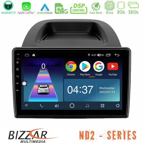 Bizzar ND2 Series 8Core Android14 2+32GB  Ford Ecosport 2018-2020 Navigation Multimedia Tablet 10" Με Carplay & Android Auto