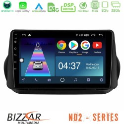 Bizzar ND2 Series 8Core Android14 2+32GB Fiat Fiorino/Citroen Nemo/Peugeot Bipper Navigation Multimedia Tablet 10" Με Carplay & Android Auto Bizzar ND2 Series 8Core Android14 2+32GB Fiat Fiorino/Citroen Nemo/Peugeot Bipper Navigation Multimedia Tablet 10" Με Carplay & Android Auto