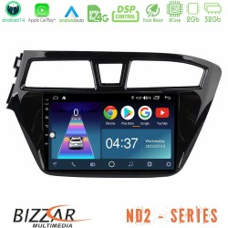 Bizzar ND2 Series 8Core Android14 2+32GB Hyundai i20 2014-2018 Navigation Multimedia Tablet 9" Με Carplay & Android Auto Bizzar ND2 Series 8Core Android14 2+32GB Hyundai i20 2014-2018 Navigation Multimedia Tablet 9" Με Carplay & Android Auto