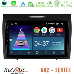 Bizzar ND2 Series 8Core Android14 2+32GB Mercedes SLK Class Navigation Multimedia Tablet 9" Με Carplay & Android Auto Bizzar ND2 Series 8Core Android14 2+32GB Mercedes SLK Class Navigation Multimedia Tablet 9" Με Carplay & Android Auto