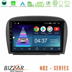 Bizzar ND2 Series 8Core Android14 2+32GB Mercedes SL Class 2005-2011 Navigation Multimedia Tablet 9" Με Carplay & Android Auto Bizzar ND2 Series 8Core Android14 2+32GB Mercedes SL Class 2005-2011 Navigation Multimedia Tablet 9" Με Carplay & Android Auto
