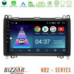 Bizzar ND2 Series 8Core Android14 2+32GB Mercedes A/B/Vito/Sprinter Class Navigation Multimedia Tablet 9" Με Carplay & Android Auto Bizzar ND2 Series 8Core Android14 2+32GB Mercedes A/B/Vito/Sprinter Class Navigation Multimedia Tablet 9" Με Carplay & Android Auto