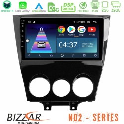Bizzar ND2 Series 8Core Android14 2+32GB Mazda RX8 2008-2012 Navigation Multimedia Tablet 9" Με Carplay & Android Auto Bizzar ND2 Series 8Core Android14 2+32GB Mazda RX8 2008-2012 Navigation Multimedia Tablet 9" Με Carplay & Android Auto