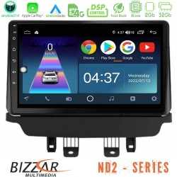 Bizzar ND2 Series 8Core Android14 2+32GB Mazda 2 2014-2021 Navigation Multimedia Tablet 9" Με Carplay & Android Auto Bizzar ND2 Series 8Core Android14 2+32GB Mazda 2 2014-2021 Navigation Multimedia Tablet 9" Με Carplay & Android Auto