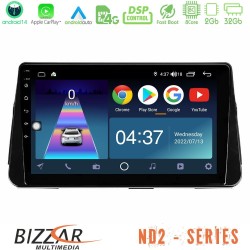 Bizzar ND2 Series 8Core Android14 2+32GB Nissan Micra K14 Navigation Multimedia Tablet 9" Με Carplay & Android Auto Bizzar ND2 Series 8Core Android14 2+32GB Nissan Micra K14 Navigation Multimedia Tablet 9" Με Carplay & Android Auto