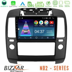 Bizzar ND2 Series 8Core Android14 2+32GB Nissan Navara Navigation Multimedia Tablet 9" Με Carplay & Android Auto Bizzar ND2 Series 8Core Android14 2+32GB Nissan Navara Navigation Multimedia Tablet 9" Με Carplay & Android Auto