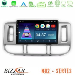 Bizzar ND2 Series 8Core Android14 2+32GB Nissan X-Trail (T30) 2000-2003 Navigation Multimedia Tablet 9" Με Carplay & Android Auto Bizzar ND2 Series 8Core Android14 2+32GB Nissan X-Trail (T30) 2000-2003 Navigation Multimedia Tablet 9" Με Carplay & Android Auto