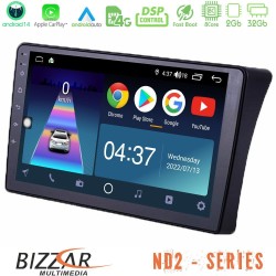 Bizzar ND2 Series 8Core Android14 2+32GB Nissan Navara D40 Navigation Multimedia Tablet 9" Με Carplay & Android Auto Bizzar ND2 Series 8Core Android14 2+32GB Nissan Navara D40 Navigation Multimedia Tablet 9" Με Carplay & Android Auto