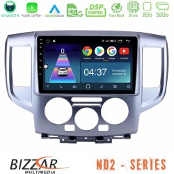 Bizzar ND2 Series 8Core Android14 2+32GB Nissan NV200 Navigation Multimedia Tablet 9" Με Carplay & Android Auto Bizzar ND2 Series 8Core Android14 2+32GB Nissan NV200 Navigation Multimedia Tablet 9" Με Carplay & Android Auto